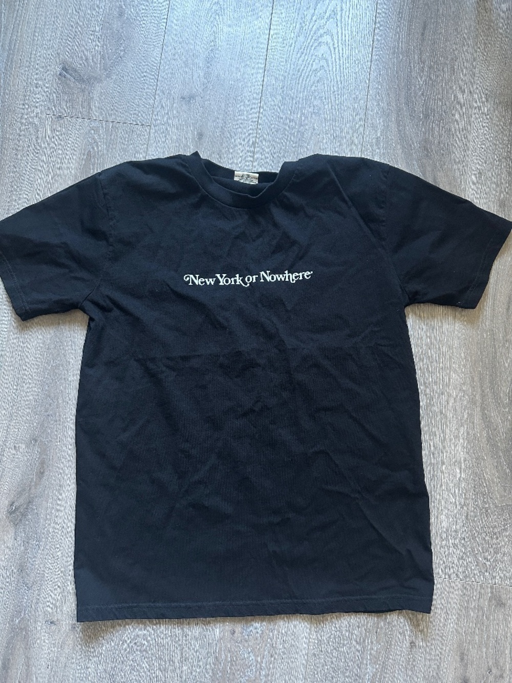 New York or Nowhere black T-shirt